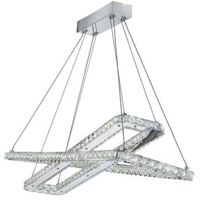 Šviestuvas kabinamas Searchlight Clover 7123CC, LED, 3000 °K x 60 W, skaidri sp. / chromo sp.