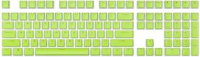 Klaviatūros dangtelis Royal Kludge Pudding PBT Keycaps 104 pcs Apple Green PBT ISO, žalia sp.