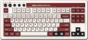 Juhtmevaba mänguklaviatuur 8BitDo Retro Fami Edition Kailh Box White, Inglise (US), valge v./punane v.