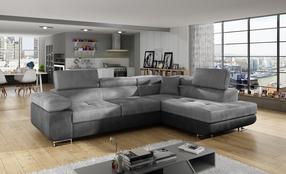 Kampinė sofa Anton Monolith 84, Monolith 97, pilka sp., dešininė, 202 x 275 cm x 90 cm