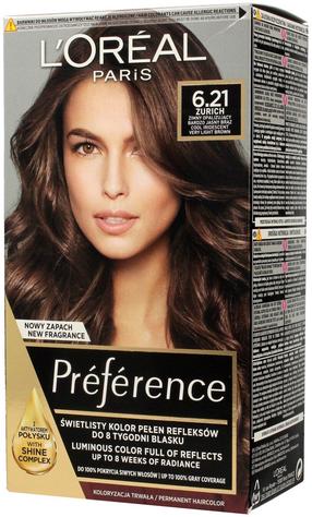 Juuksevärv L’Oréal Paris Preference, zurich v., 6.21, 160 ml