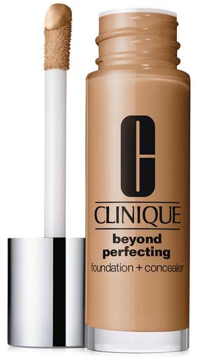 Skystas makiažo pagrindas Clinique Beyond Perfecting Foundation + Concealer, 18 sand, 30 ml