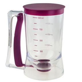 Dozators, 0.9 l, caurspīdīga krās./violeta krās.