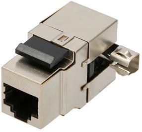 Соединение Extralink CAT5E STP RJ45 Keystone RJ-45 Female, серебристый цв.