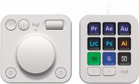 Klaviatūra Logitech MX Creative Console, balta krās.