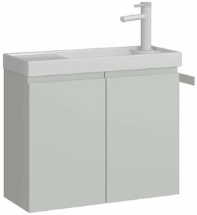 Шкафчик для ванной с раковиной Kalune Design Ferla, матовый кашемировый цв., 22 см x 60 см x 50 см