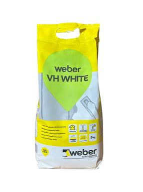 Špaktele Saint-Gobain Weber, izlīdzinošs, balta krās., 5 kg