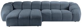 Kampinė sofa Micadoni Diana Bub15, mėlyna sp., kairinė, 334 x 182 cm x 72 cm