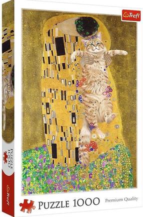 Dėlionė Trefl Purrfect Kiss, 68.3 cm x 48 cm, 1000 vnt., įvairių spalvų