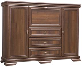 Komoda Gala Meble Kora KK6P, ruda sp., 117 cm x 46 cm x 158 cm