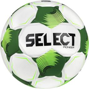 Futbolo kamuolys Select Pioneer Basic, 5 dydis, balta sp./žalia sp.