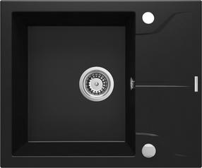 Кухонная мойка Deante Andante ZQN N11A, гранит, 59 см x 49 см x 18 см, черный цв.