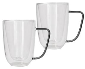 Dvigubo stiklo puodelių rinkinys Homla Cembra Basic, skaidri sp., 0.25 l