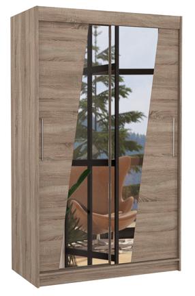 Spinta ADRK Texas 120, ruda sp./rusva sp., 58 cm x 120 cm x 200 cm, su veidrodžiu