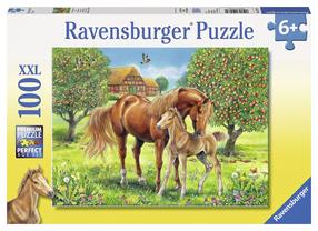 Dėlionė Ravensburger Horses 105779, 49 cm x 36 cm, 100 vnt., įvairių spalvų