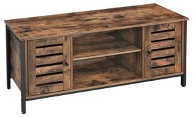 TV staliukas Songmics, rudas/juodas, 110 cm x 40 cm x 50 cm
