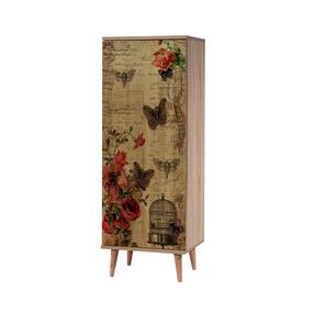 Apavu skapis Kalune Design Filinta 734, brūna krās., 38 cm x 50 cm x 135 cm
