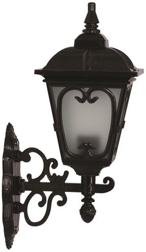 Āra sienas lampa Opviq BAP-68181-BSY-M1, 60W, E27, IP65, melna krās., 28 cm x 50 cm