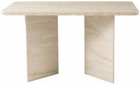 Valgomojo stalas Kalune Design Vera 923, travertine sp., 140 cm x 80 cm x 77 cm