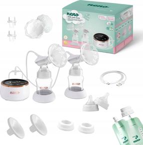 Krūts piena pumpja komplekts, elektriskie Neno Bella Twin Moon
