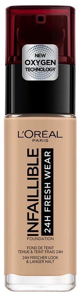 Šķidrā grima bāze L’Oréal Paris Infaillible 24h Fresh Wear, 235 honey, 30 ml