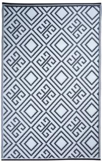 Kilimas Esschert Design Graphic OC12, balta sp./juoda sp., 186 cm x 120 cm