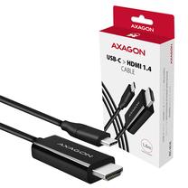 Kabelis Axagon RVC-HI14C USB-C male, HDMI male, 1.8 m, melna krās.