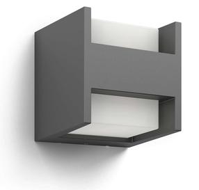 Sieninis lauko šviestuvas Philips Arbour, 4.5W, LED, IP44, antracito sp., 12.7 cm x 13 cm