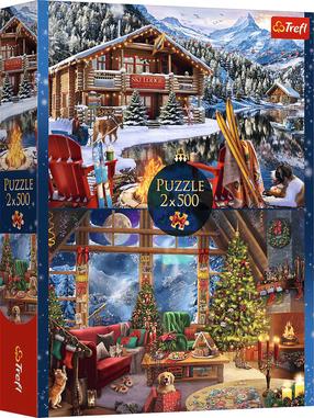 Пазл 2in1 Trefl Christmas in the Mountains, 48 см x 34 см, 1000 шт.