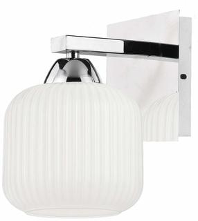 Светильник настенный Candellux Lighting Cromado 21-49544, E27, 1 x 60 Вт, белый цв. / серебристый цв.