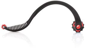 Ķermeņa masieris Gymstick Massage Hook 63053, 35 cm x 7.5 cm, melna krās./sarkana krās.