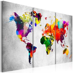 Reprodukcija Artgeist Artistic World - Triptych N6346, 60 cm x 40 cm