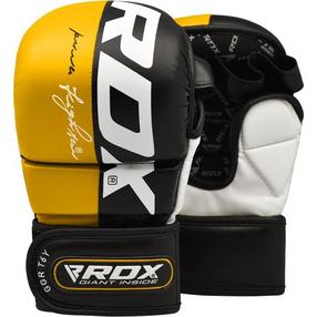 MMA kindad RDX Grappling Rex T6 Plus GGR-T6Y-S+, valge v./must v./kollane v., S