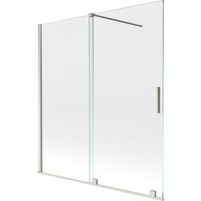 Dušo sienelė Mexen Velar, 150 cm x 150 cm, skaidri sp./matinio nikelio sp./grūdintas
