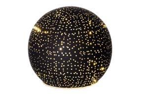 Dekorācija Finnlumor ar LED apgaismojumu, 11 cm, 12 cm, melna krās.
