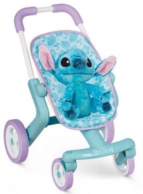 Коляска с аксессуарами Smoby Stitch, синий цв./фиолетовый цв.