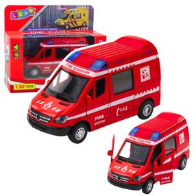  Žaislinė gaisrinė mašina Lean Toys City Rescuers, 1:32, raudona sp.