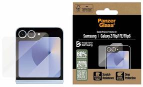 Tālruņa ekrāna aizsargstikls PanzerGlass Classic Fit Samsung Galaxy Z Flip7 FE/Samsung Galaxy Z Flip6, -, 6.7 "