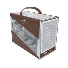 Корпус компьютера Montech Heritage PRO, коричневый цв./белый цв.