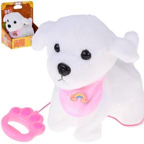Rotaļu dzīvnieks suns Cute Pets ZA5591, 23 cm, balta krās.