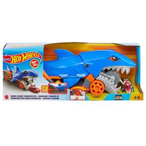 Транспортер Mattel Hot Wheels City Shark Chomp Transporter GVG36, oранжевый цв.