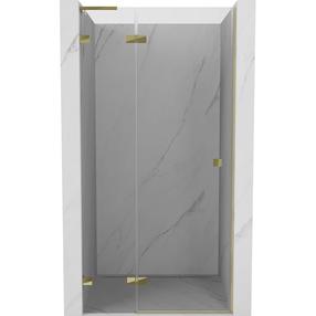 Dušo durys Mexen Lunar L, 115 cm x 200 cm, skaidri sp./aukso sp./grūdintas
