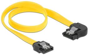 Vads Delock SATA, SATA 7-pin male, 0.3 m, dzeltena krās.