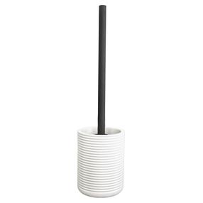 Tualeto šepetys Sepio Sevilla 10SZCWCSEVWHI, balta sp./juoda sp., 10 cm x 10 cm x 39 cm