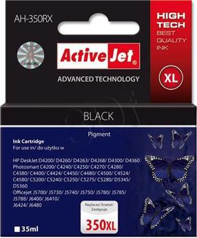 Tintes printera kasetne ActiveJet Premium AH-350RX, melna krās., 35 ml