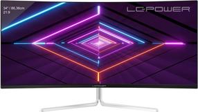 Monitorius LC-Power LC-M34-UWQHD-100-C-V3, VA, 100 Hz, UWQHD, 34"