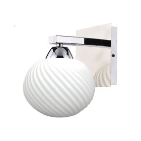 Lampa sienas Candellux Lighting Madrid, E27, 1 x 60 W, balta krās. / hroma krās.