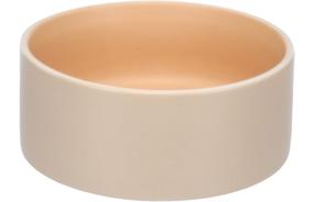 Dubenėlis gyvūnui Flamingo Anca Round, 1.2 l, 18 cm x 18 cm x 7.5 cm, oranžinė sp./rusva sp.