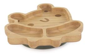 Šķīvīši Miniland ECO Frog, 0 mēn., bambuss, brūna krās.