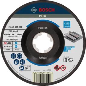 Pjovimo diskas kampiniam šlifuokliui Bosch X-Lock Expert, 125 mm x 2.5 mm x 22.23 mm